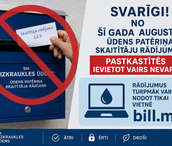 Turpmāk skaitītāju rādījumi - tikai vietnē Bill.me